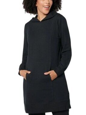 Denim & Co. Active Regular French Terry Hooded Tunic LARGE